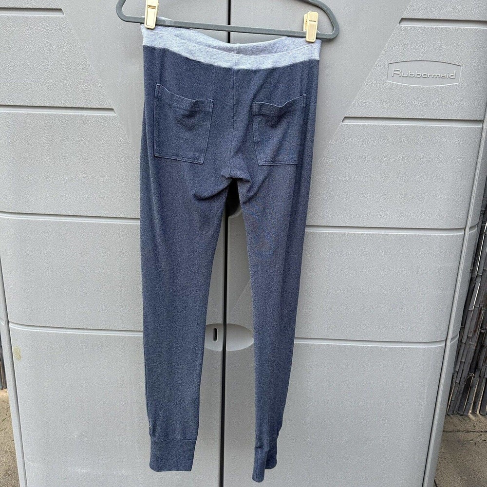 Splendid Blue/Grey terry cloth Soft Spun Roll Tab Drawstring Joggers Sz M - Picture 7 of 11